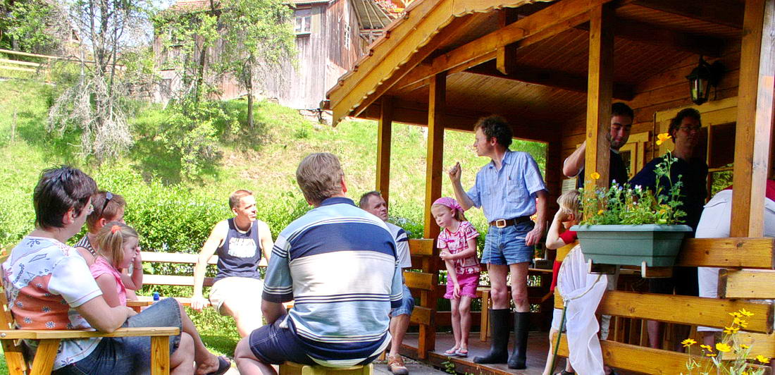 Nature excursion at the brook
