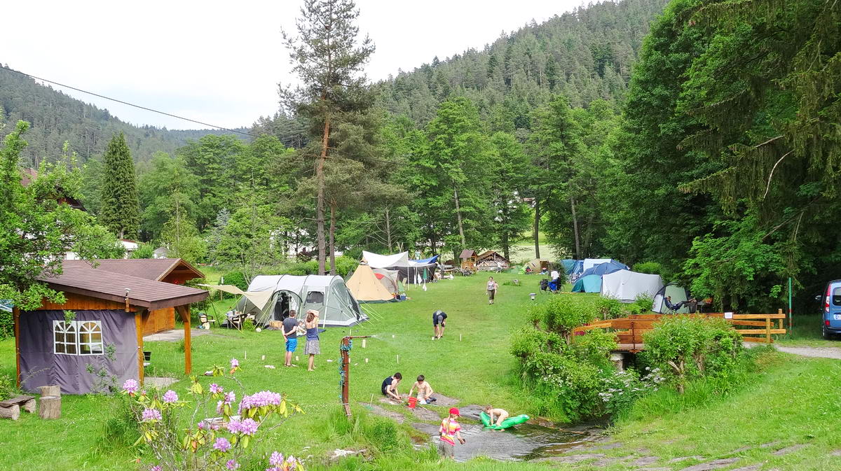 Les tentes sur camping Müllerwiese
