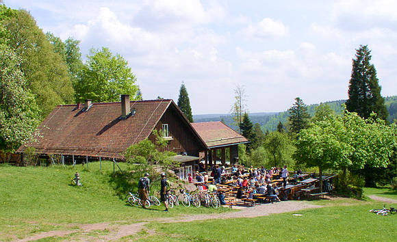 Hiking in the Black Forest: Forest Restaurant Gruenhütte