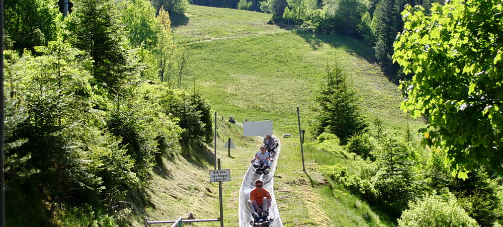 Toboggan run at Poppeltal, 5 km from the campsite