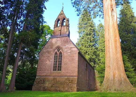 In the spa gardens of Bad Wildbad: the english church