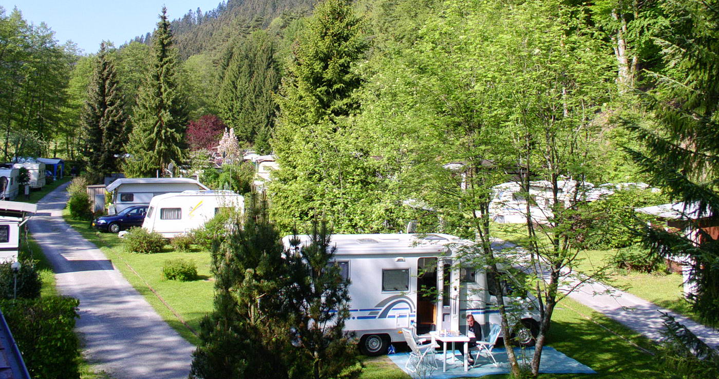 Caravan area of campsite Müllerwiese