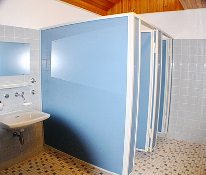 Partial view of a lavatory room