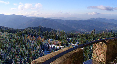 View of the mountains of the northern Black Forest