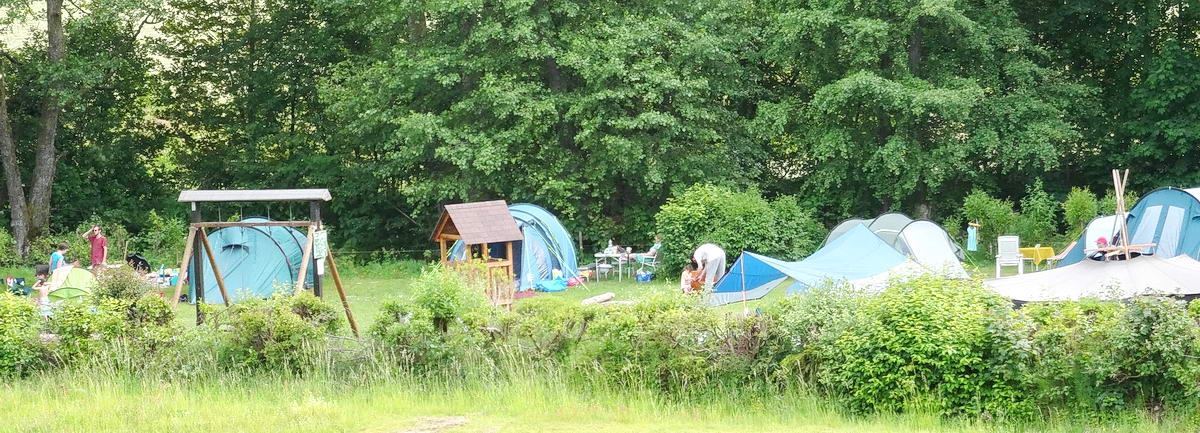 Tentenveld op camping Müllerwiese